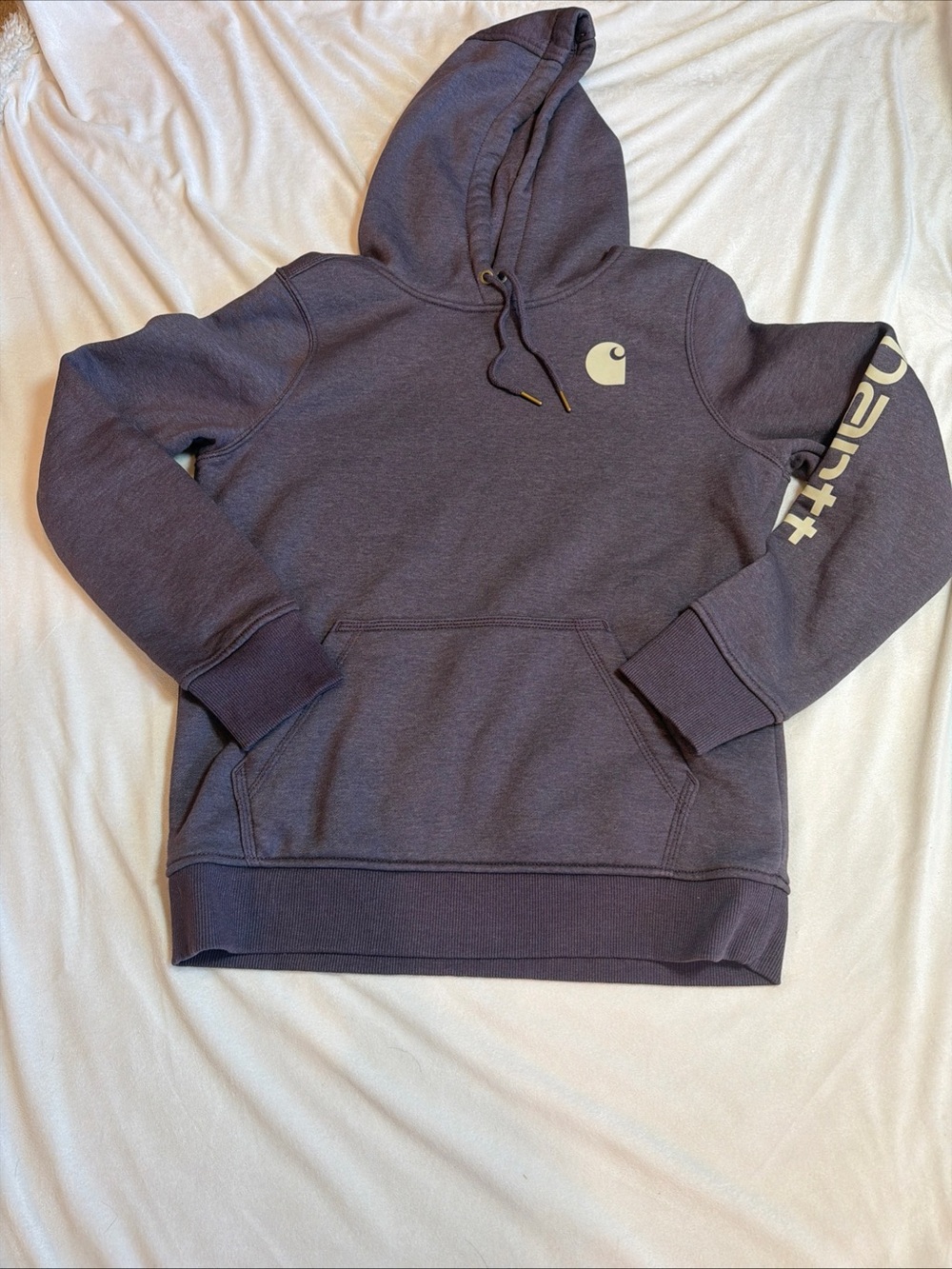 Carhartt Dusty Purple Logo Hooded Sweatshirt